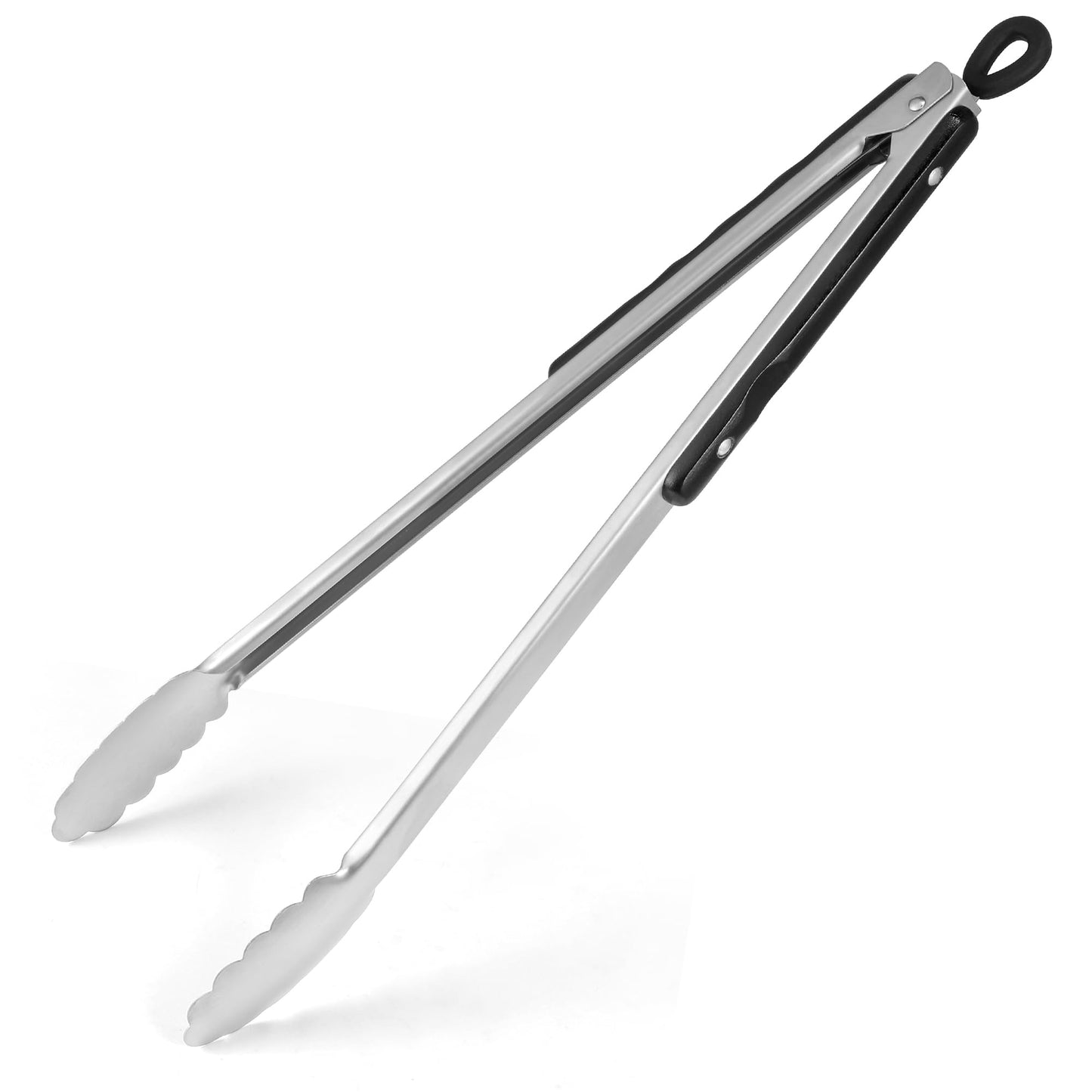 17 Inch Long Wood-Handled Grill Tongs