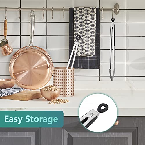 Best Seller - 17 Inch Long Stainless Steel Grill Tongs | BBQ Tongs, 1 PC