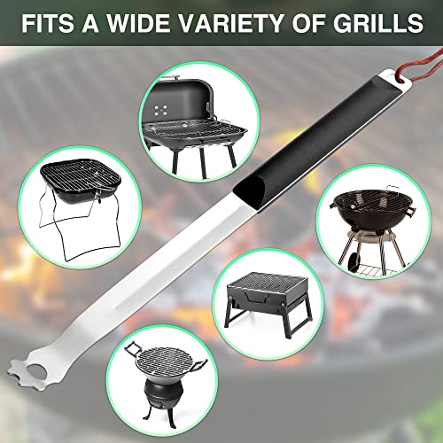 14" Long Grate Grill Scraper with Long Handle