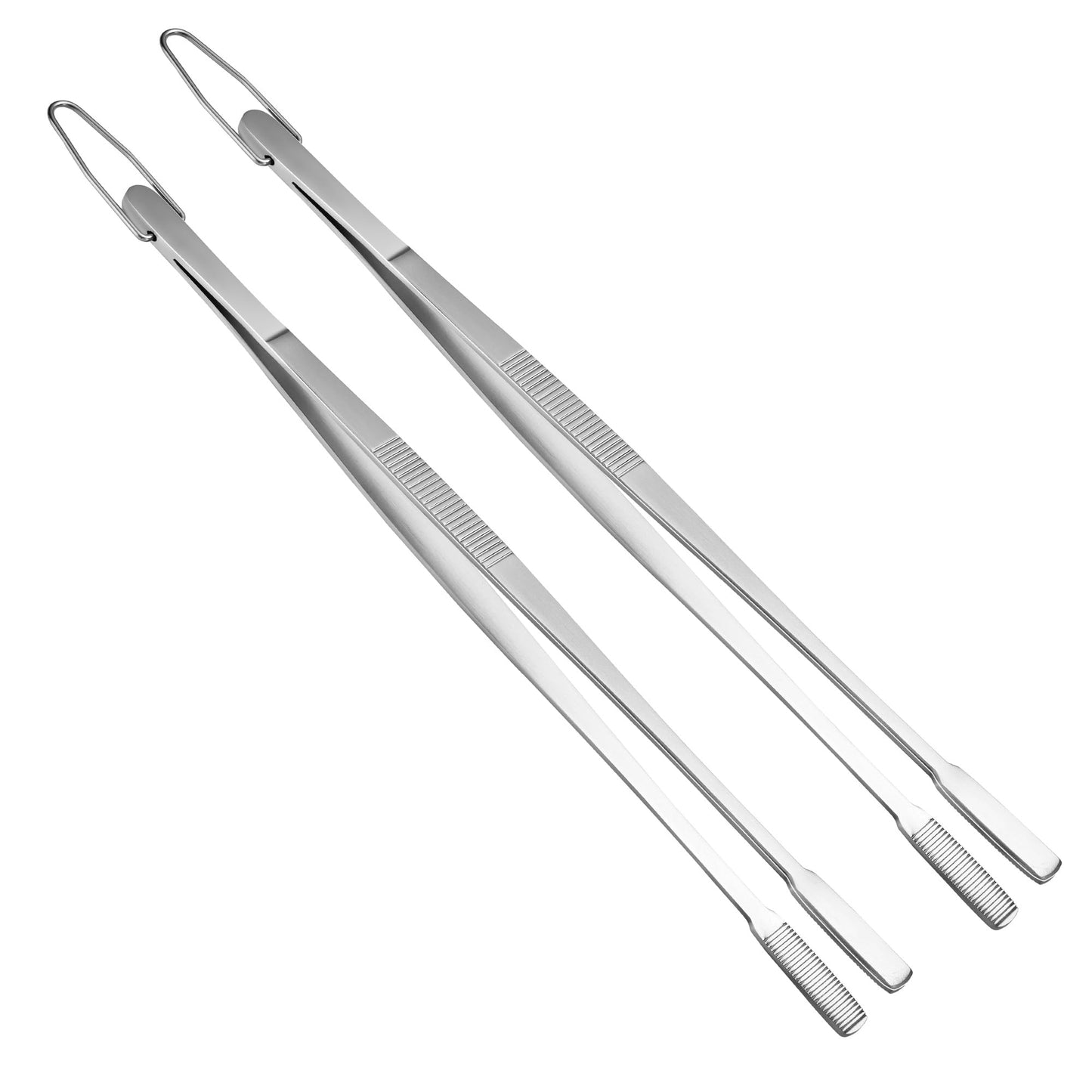 12-Inch Stainless Steel Kitchen Tweezer Tongs