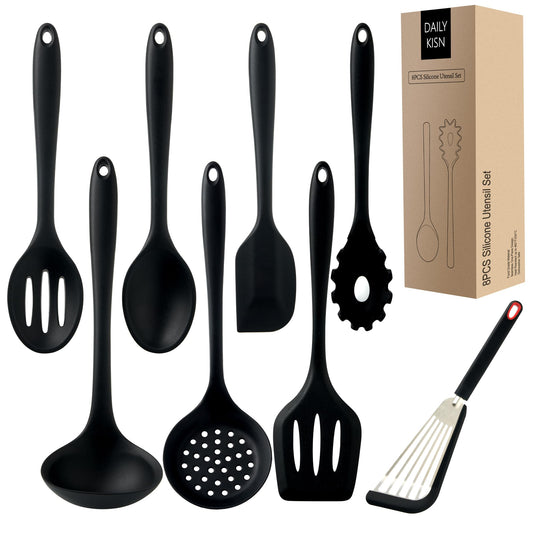 Juego de 8 utensilios de cocina de silicona